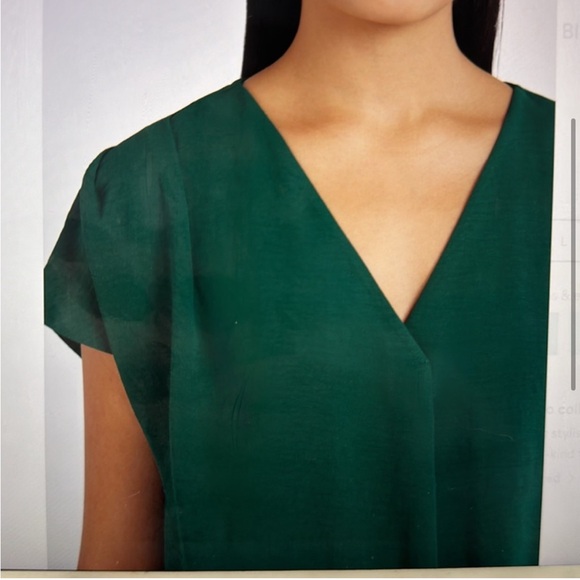 Beacon Apparel Avianna Tie Front Blouse White Large Stitch Fix‎ New With Tags - Picture 4 of 7